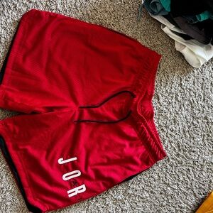 Jordan Red Athletic Men's Shorts